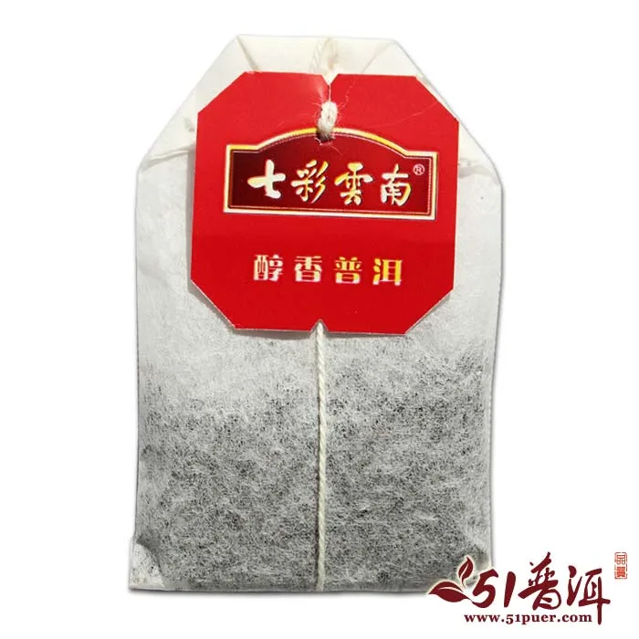 七彩云南 醇香普洱 普洱茶 熟茶 2011年/50克/盒 图3