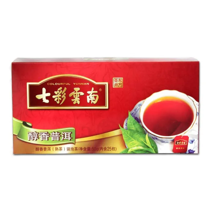 七彩云南 醇香普洱 普洱茶 熟茶 2011年/50克/盒 图4