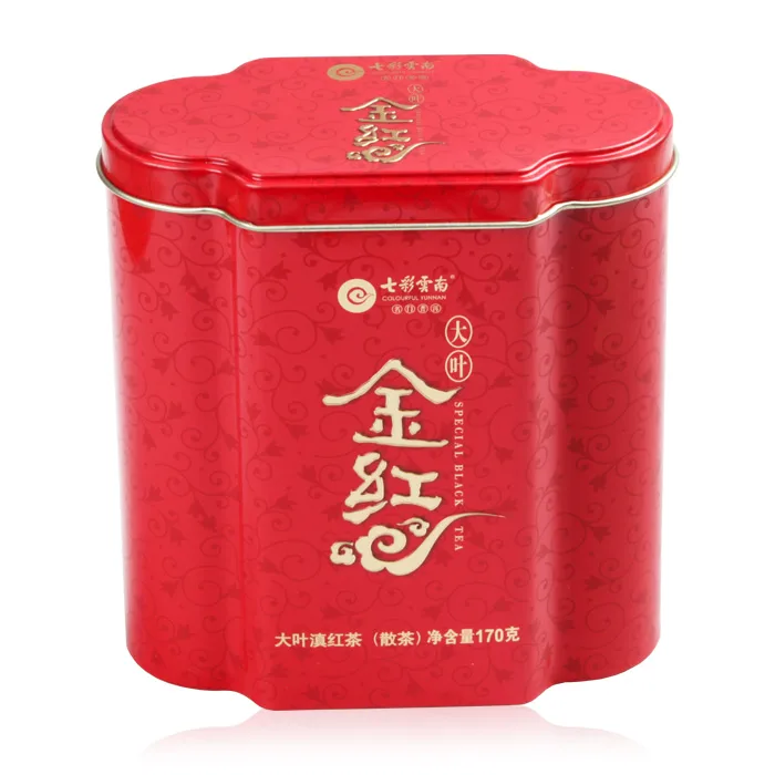 七彩云南 大叶金红 普洱茶 红茶 2018年/100克/盒 滇红茶
