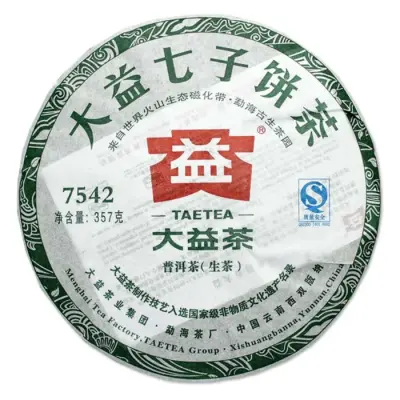 大益  7542  普洱茶 生饼   2011年/357克/饼   批次随机