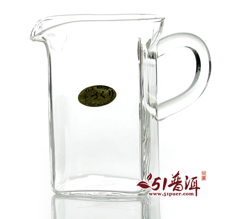 方形公道杯 四方杯 功夫茶具/玻璃茶具 耐高温玻璃杯 200ml 图2
