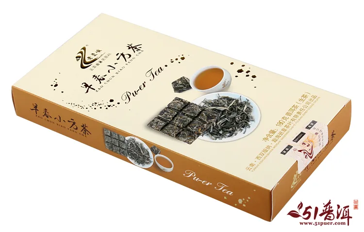 老曼峨 早春小方茶  勐海班章茶厂 普洱茶 生茶  2012年 180g/盒 图4