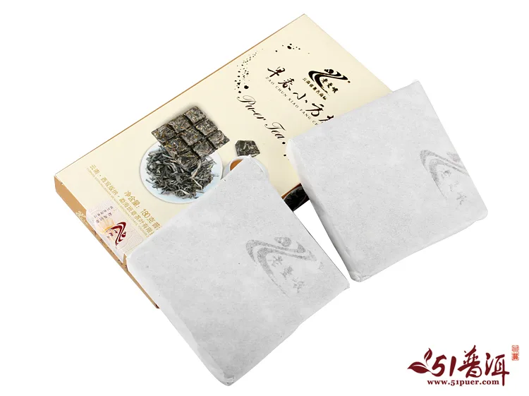 老曼峨 早春小方茶  勐海班章茶厂 普洱茶 生茶  2012年 180g/盒 图9