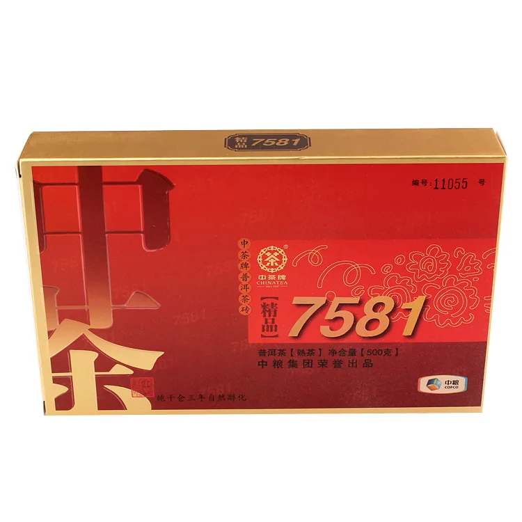 【已售罄】中茶 精品7581 普洱茶  熟茶  2015年/500克/砖 图2