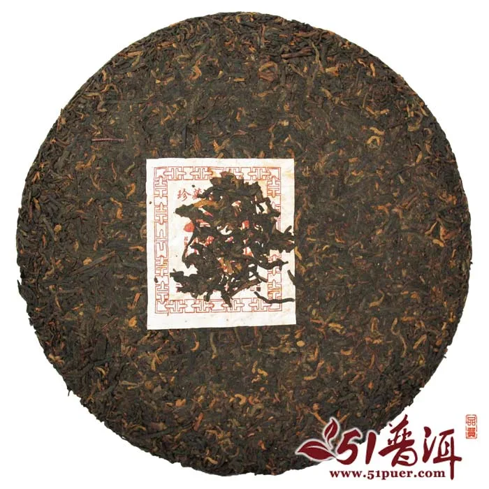 老曼峨 班章王 普洱茶 熟饼 2005年/357克/饼 勐海班章茶厂 陈年老茶 图4