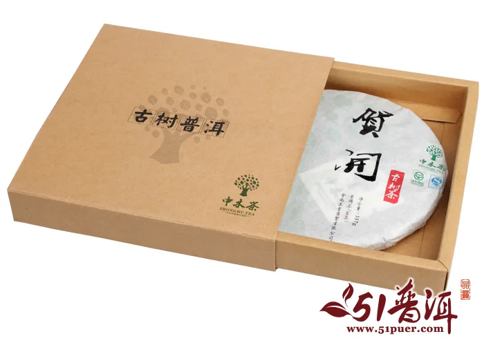 中木 贺开  普洱茶 生茶  2012中/357克/饼 贺开古树茶 谷花茶（秋茶） 图1