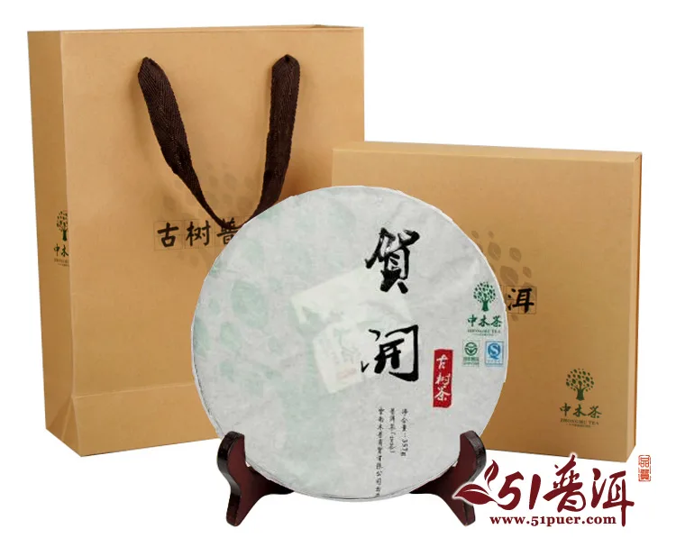 中木 贺开  普洱茶 生茶  2012中/357克/饼 贺开古树茶 谷花茶（秋茶） 图4