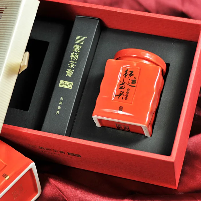 【已售馨】蒙顿普洱茶膏 红运当头 瓷罐礼品装 40克/盒 图3