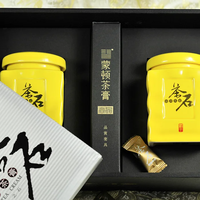 【已售馨】蒙顿茶膏 茶石 瓷罐礼品装 40克/盒 图2