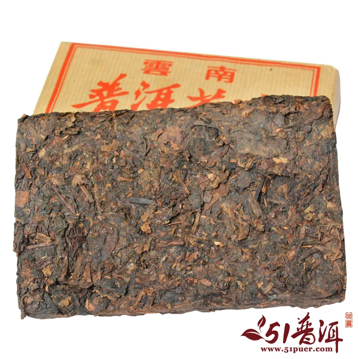 中茶  7581砖 普洱茶  熟茶 1998年/250克/砖 陈年老茶 图4