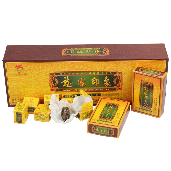 龙园号  龙园印象  普洱茶  生茶 2012年/6克x6小盒x10盒/条 礼品茶 图1