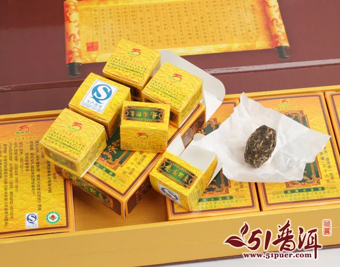 龙园号  龙园印象  普洱茶  生茶 2012年/6克x6小盒x10盒/条 礼品茶 图4