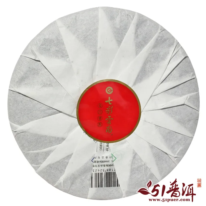 七彩云南 七彩印象 普洱茶 生饼 年份随机/357克/饼 正品庆丰祥 图2