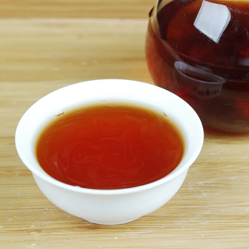 勐海  勐海七子  普洱茶  熟茶  2005年/357克/饼  陈年老茶 图4
