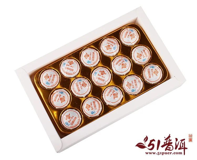 中木 一品堂小沱茶  普洱茶  熟茶 2013年/75克/盒 51普洱网五周年纪念沱 图5
