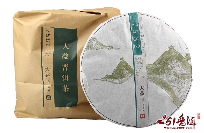 【已售罄】大益 7582(经典版) 普洱茶 生茶 2014年/357克/饼 1401批 图8