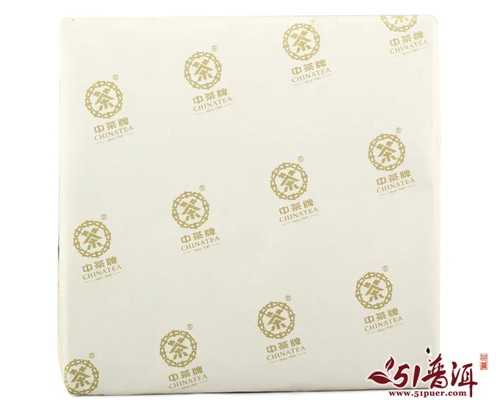 中茶  92方砖 普洱茶  生茶 2014年/125克/砖 图6