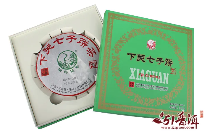 【春节特惠】下关 松鹤延年 普洱茶 生茶 2014年/357克/饼 礼盒装 图5