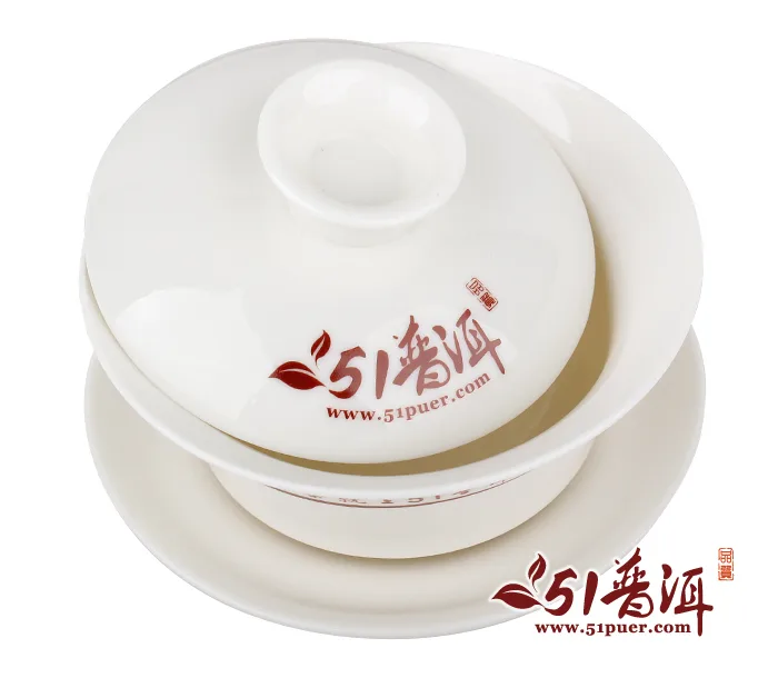 51普洱特制陶瓷盖碗(新款) 精美陶瓷盖碗 实用茶具 普洱茶盖碗 图3