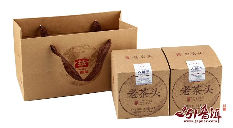 2014年大益老茶头熟砖 1401批 普洱熟茶 100克/砖 图12