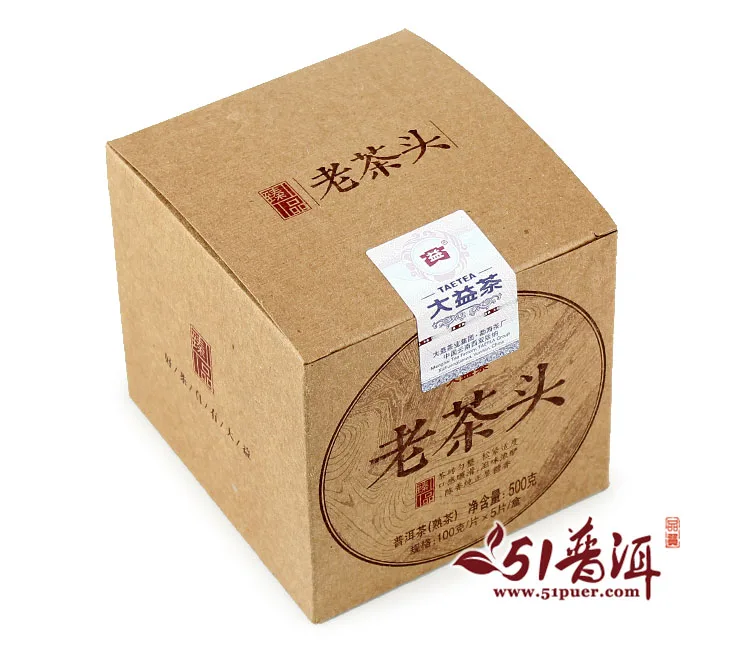 2014年大益老茶头熟砖 1401批 普洱熟茶 100克/砖 图9
