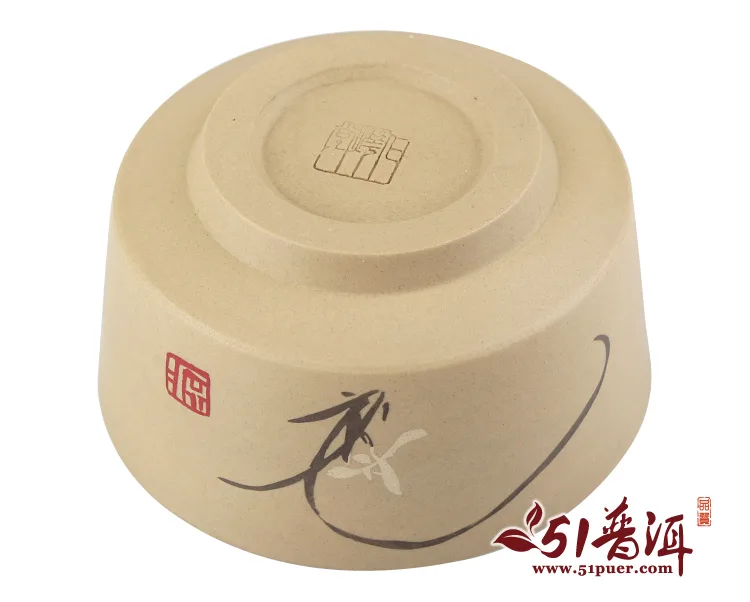 仁烨堂方形小杯 省大师明仁作品 建水紫陶杯 图4