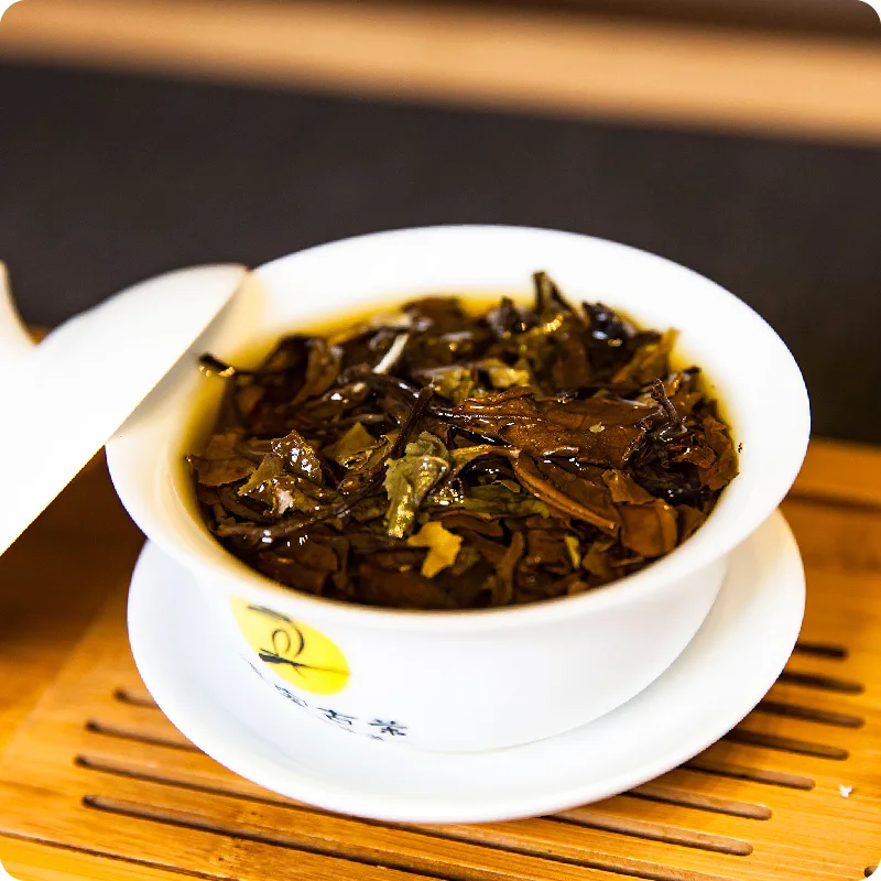 德宏古茶 吉乐 普洱茶 白茶 2019年/357克/饼 古树白茶 图4