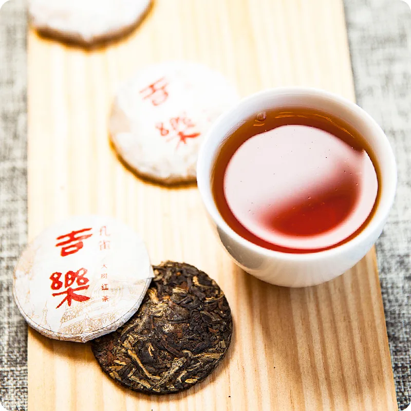 德宏古茶 吉乐 普洱茶 红茶 2019年/100克/饼 小圆片便携装 图3