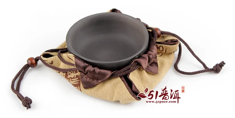 仁烨堂扁形小杯 省大师明仁作品 建水紫陶杯 图10