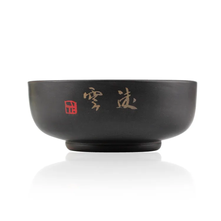 仁烨堂扁形小杯 省大师明仁作品 建水紫陶杯 图2