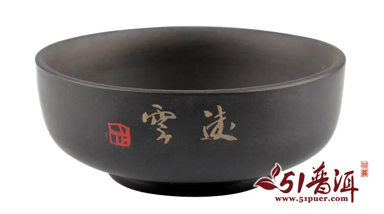 仁烨堂扁形小杯 省大师明仁作品 建水紫陶杯 图5