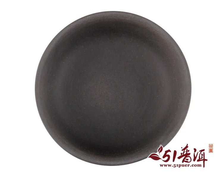 仁烨堂扁形小杯 省大师明仁作品 建水紫陶杯 图6