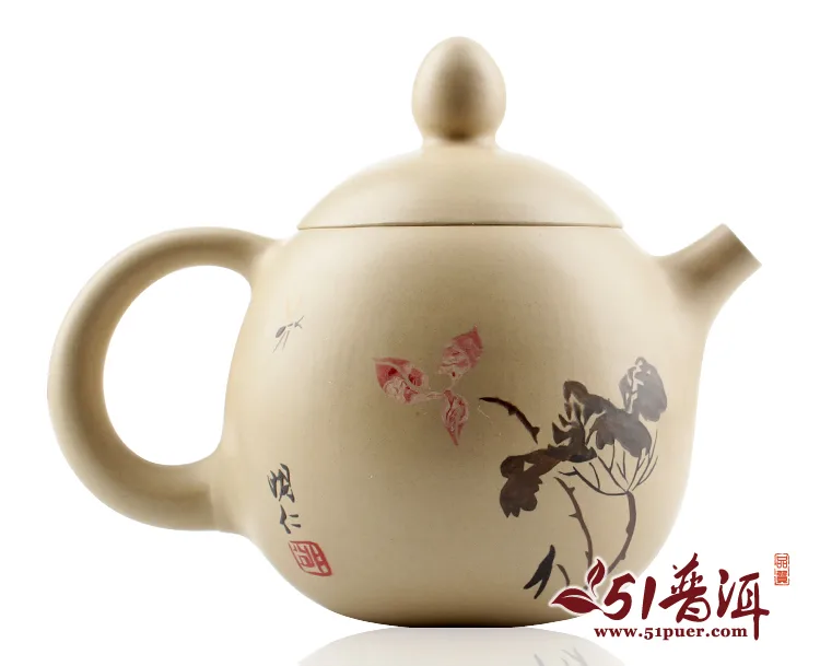 仁烨堂小龙蛋紫陶壶 省大师明仁作品 建水紫陶小龙蛋壶(白) 图1