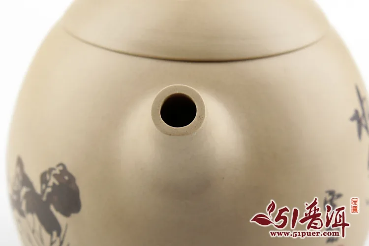 仁烨堂小龙蛋紫陶壶 省大师明仁作品 建水紫陶小龙蛋壶(白) 图6