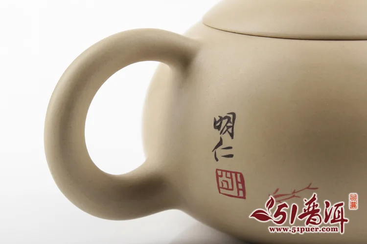 仁烨堂中西苑紫陶壶 省大师明仁作品 建水紫陶中西苑壶(白) 图5