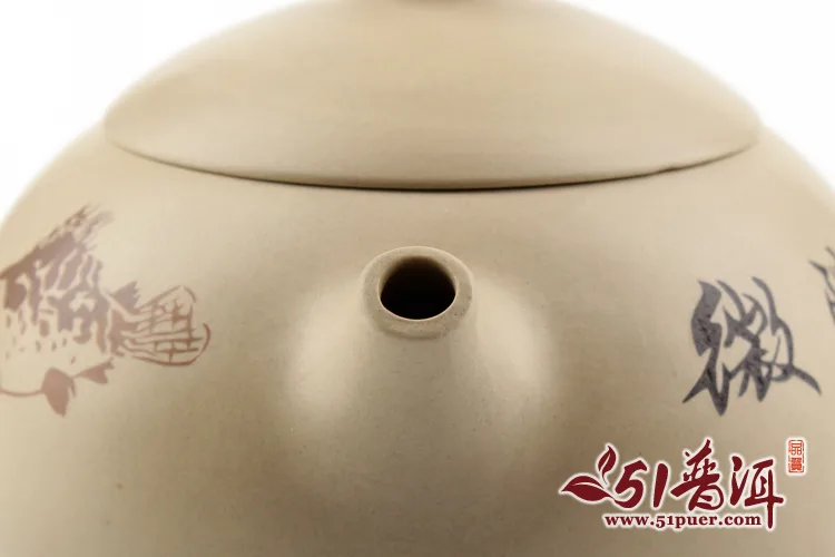 仁烨堂中西苑紫陶壶 省大师明仁作品 建水紫陶中西苑壶(白) 图6
