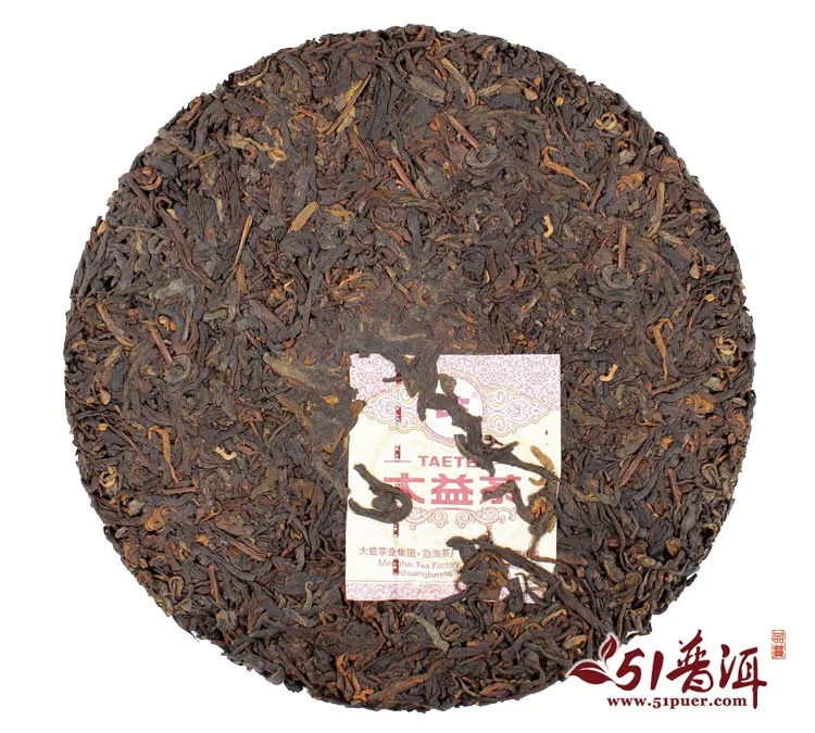 大益 大叶醇 普洱茶 熟茶 2014年/357克/饼 1401批 图5