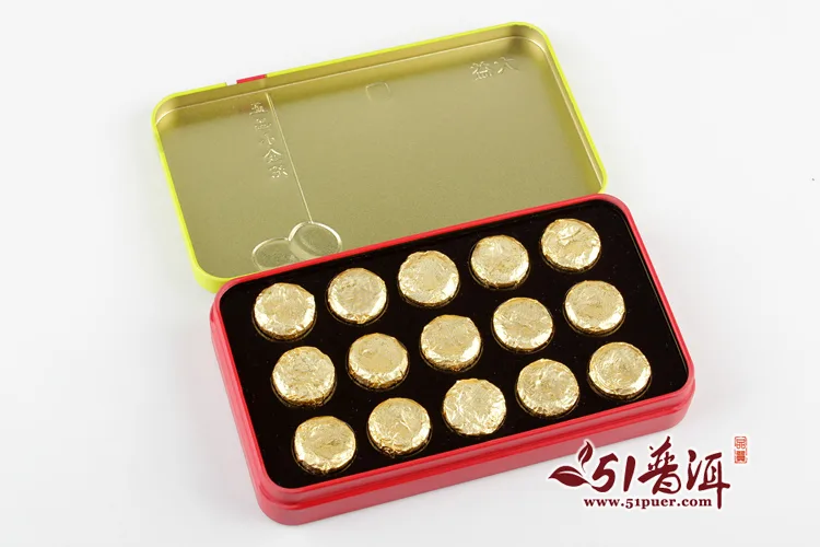 大益  正品小金沱 普洱茶 生茶  2015年/45克/盒 1401批 图5