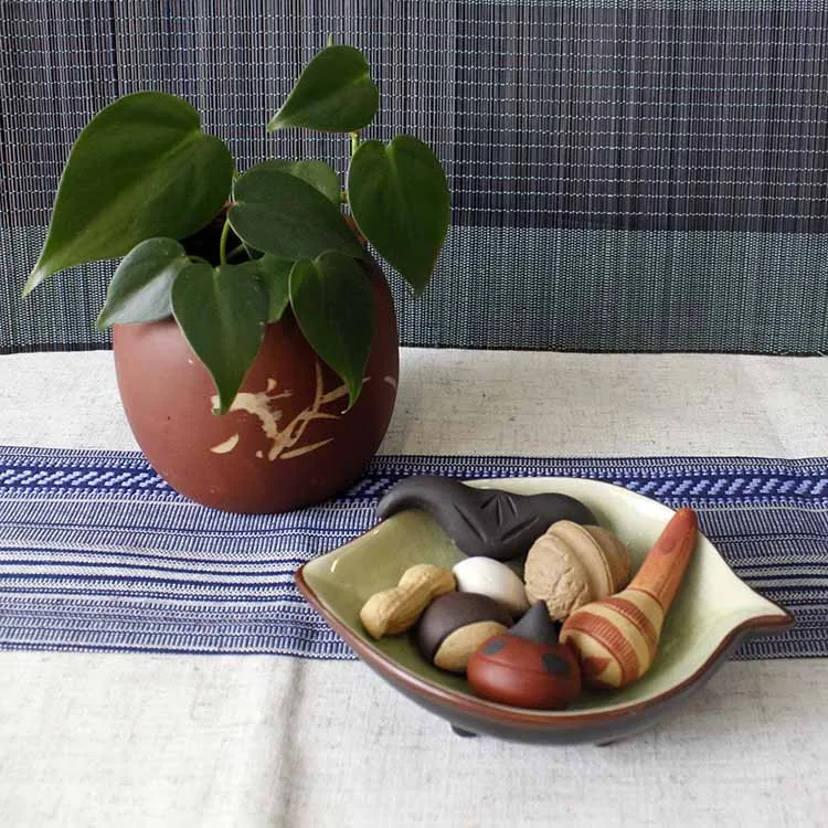 精品茶具茶宠摆件 时和年丰 9样装带托盘 图3
