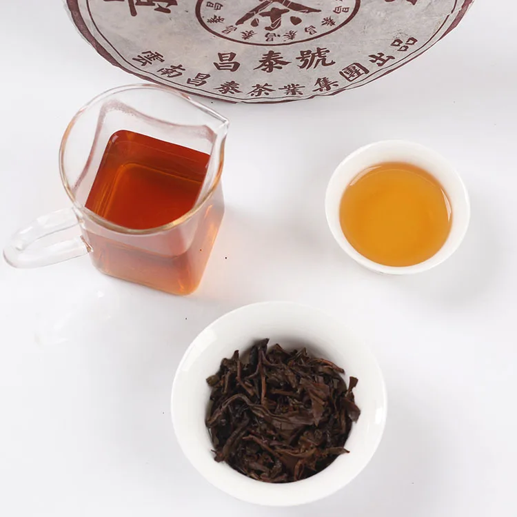 昌泰号 昌泰景谷圆茶 普洱茶 生茶 2005年/400克/饼 陈年老茶 图3