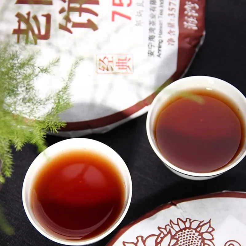 老同志 7578 普洱茶 熟茶 2018年/357克/饼 云南七子饼茶 图4
