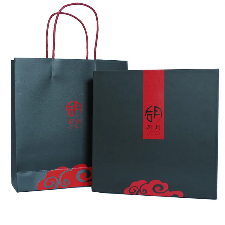 后月  单饼礼盒 礼品茶盒 送礼必备 黑红色 普洱茶 空礼盒