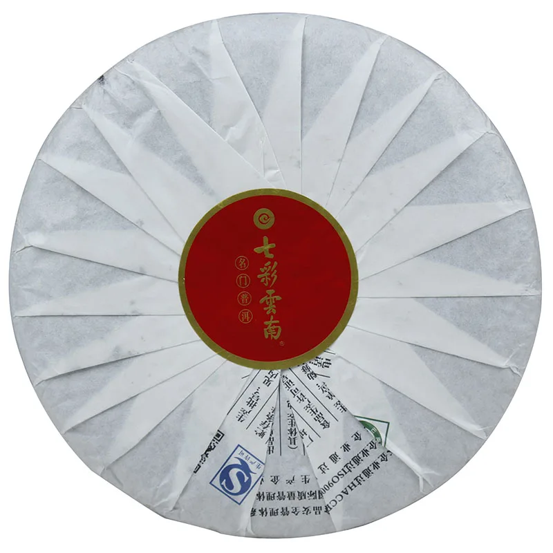 七彩云南 七彩香韵 普洱茶 生茶 年份随机/357克饼 图4