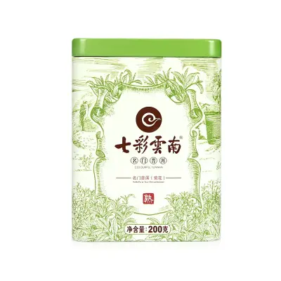 七彩云南  名门普洱（ 菊花熟茶） 普洱茶 熟茶  2017年/200克/盒  散茶