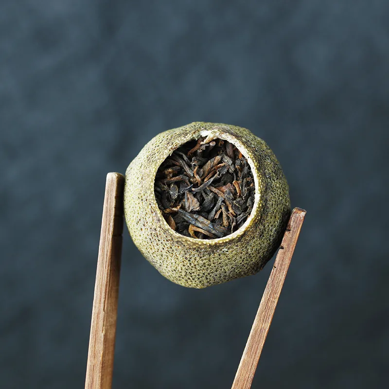 【批发茶品】新会小青柑  普洱茶  熟茶  500克/份  散装批发价直售  果香汤甜  柑气清爽 图3