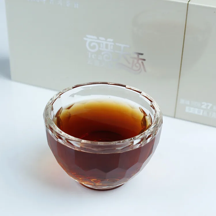 贡润祥 云普天香  普洱茶  熟茶 2017年/27袋/盒  晶体茶膏 原味普洱 图2