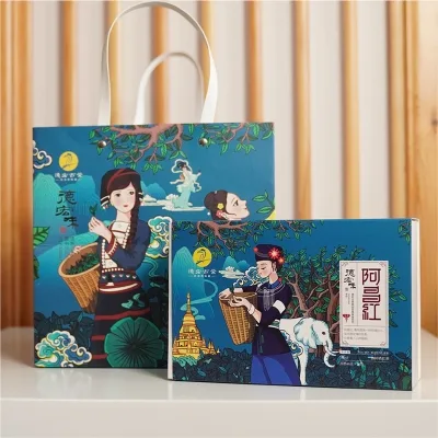 德宏古茶 阿昌红 普洱茶 晒红 2020年/96克/盒 古树红茶 散茶 图2