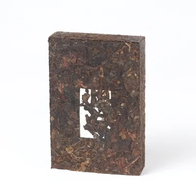 后月 勐海古砖 普洱茶 熟茶  2018年/500克/砖  布朗南糯大树拼配 图2