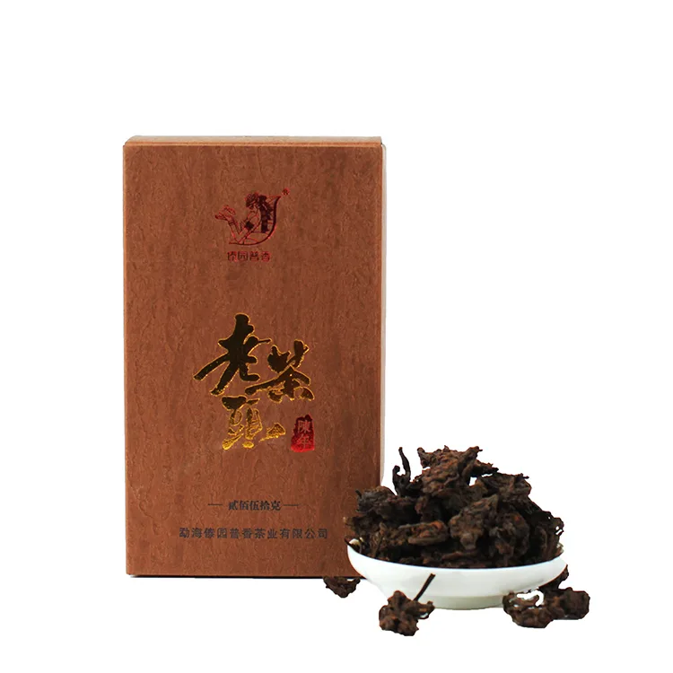 傣园普香  珍珠老茶头 普洱茶 熟茶 2018年/250克/盒 自然堆 图1