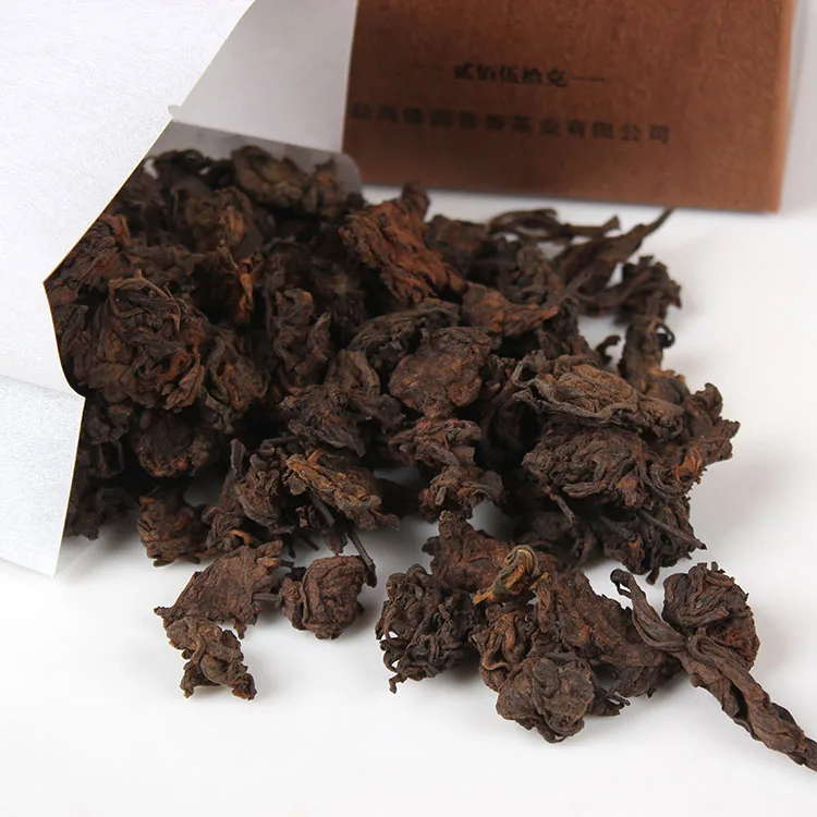 傣园普香  珍珠老茶头 普洱茶 熟茶 2018年/250克/盒 自然堆 图2